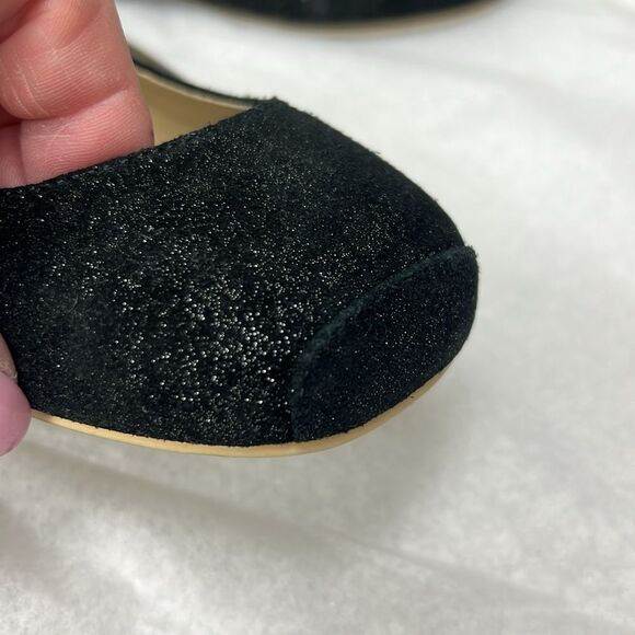 Janie and Jack 100044042 Collections Black Gitter Ballet Flat size 2K NWT - Picture 5 of 11
